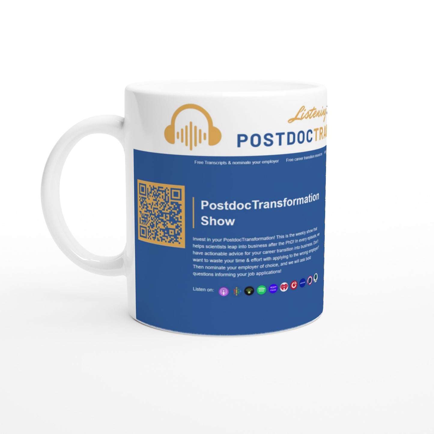 PostdocTransformation Show mug (buy 1 or get 3 for FREE)