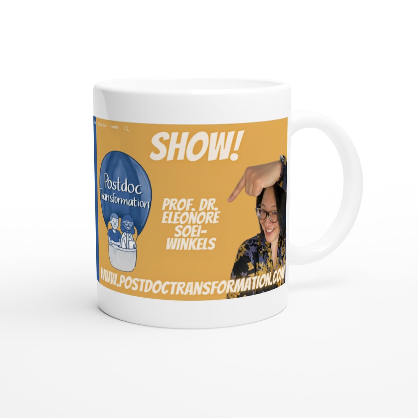 PostdocTransformation Show mug (buy 1 or get 3 for FREE)